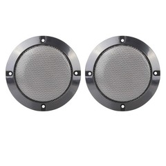 2pcs 4 Inches Metal Glossy Audio Speaker Cover Mesh Subwoofer Grill Horn Guar…