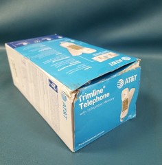 New/Open Box AT&T White Trimline Telephone Wall/Desk Style