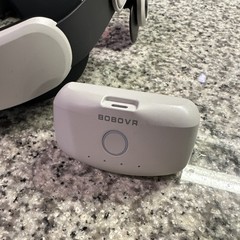 BOBOVR VR Head Strap w/ Battery Pack for Headset – White/Black