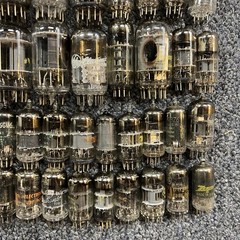 Vintage Vacuum Tube Lot Mixed Brands RCA GE Zenith Sylvania Untested 66+ Tubes
