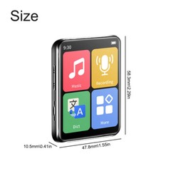 Support 128G MP3 Player Bluetooth HiFi Lossless Sound Music Recorder FM Radio US