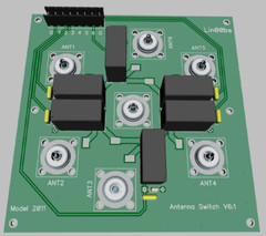 6:1 DIY KIT 6-way coax remote antenna switch SO-239 HF MW Omron Ham Radio