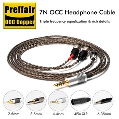 HIFI 16Core OCC Silver Plated Headphone Upgrade Cable For Dan Clark Audio