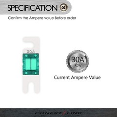 Conext Link AFS30-10 Nickel 30 Amp AFS Fuse 10 Pack 30