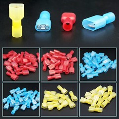 100/500pcs Insulated Nylon Male Female Spade Terminals Wire Crimp Connectors Kit