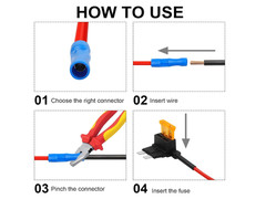 16-Pack Fuse Tap Kit – 4 Types 12V Add-A-Circuit Automotive Fuse Adapter