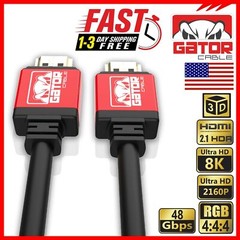 8K HDMI 2.1 UHD Cable HDTV 3D 2160P HDR 120Hz 48Gbps Dolby HDCP 2.2 RGB 4:4:4