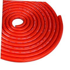 Conext Link 10 ft Frost Red 1/0 Gauge Amplifier Power Ground Wire 0 GA Battery