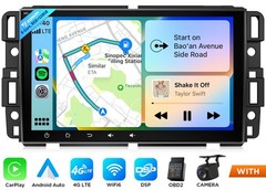 Car Radio Head Unit 8″ 8+128 Android Auto 13 For GMC Sierra Wireless CarPlay DSP