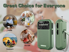 XHDATA D220 Portable AM/FM/SW Radio Compact Great Reception for Travel & Home US