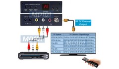 Universal CCTV RCA A/V To RF UHF VHF Cable TV Channel Modulator For All Regions