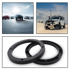2PCS 6.5” Black Plastic Speaker Spacer Adaptor Ring Mounting Bracket 6.5 inches