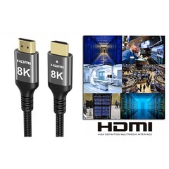 8K HDMI 2.1 Cable 1m 2m 3m 4m Ultra High Speed 8K@60Hz 48Gbps Dynamic HDR eARC