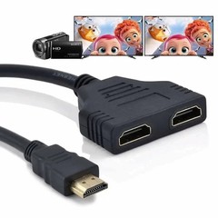 HDMI Port Male to Female 1 Input 2 Output Splitter Cable Adapter Converter 1080P