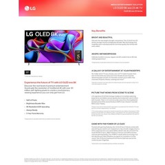 LG OLED77Z3PUA 8K 77″ Class OLED Television