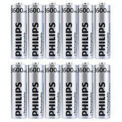 Philips 1.5V Lithium Rechargeable AA Batteries Double A for VR Blink Camera Lot