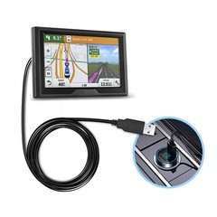 GPS Charger Cable,Mini USB 6.6ft Universal Charging Mini 6.6ft, Black