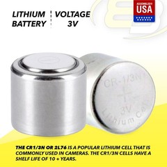 5x Exell CR1/3N 3V Lithium Battery 2L76 K58L DL1/3N CR1/3N CR11108 KL1/3N