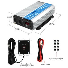 GIANDEL Power Inverter 2000 Watts DC 12V to AC 230V 240V with Dual FR Sockets