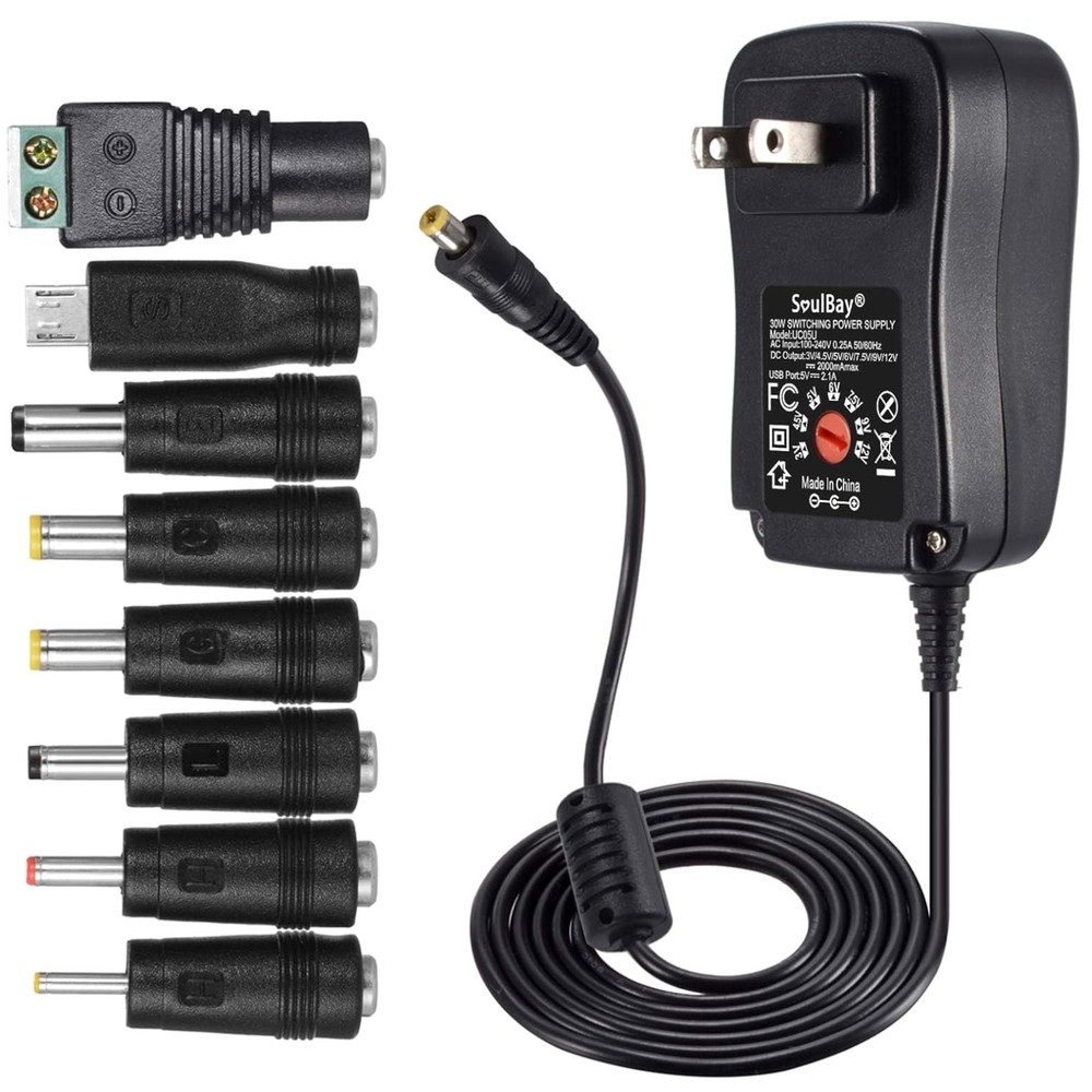 30W AC/DC Adapter with Smart Protection – Perfect for Home and Travel