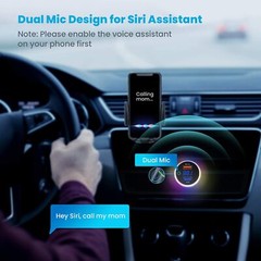 Bluetooth 5.0 Car Wireless FM Transmitter Adapter 2USB PD Charger AUX Hands-Free