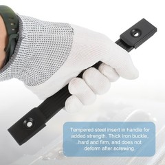 uxcell 9.7 Inch Speaker Handle Pull Cabinet Grasp Strap Style Inch, Black