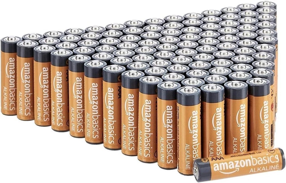 100 Amazon Basics AAA Alkaline High-Performance Batteries, 1.5 Volt, 2034 exp