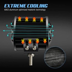 4X 4″inch LED Work Light Bar Combo Spot Offroad Truck SUV ATV Driving Fog Pods