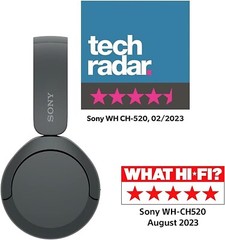 Sony WH-CH520 Wireless Over-Ear Bluetooth Headphones – Black