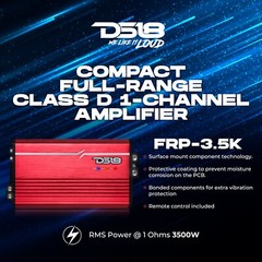 DS18 FRP-3.5K/TI 1-Channel Amplifier Full-Range Class D 3500W RMS @ 1-ohm