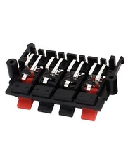 2 Pcs 64x35x21mm 8 Positions Push in Jack Spring Load Speaker Terminals