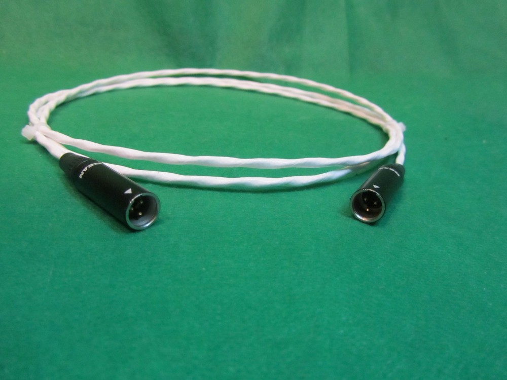 1 Ft Silver Plated TA3M Mini Tiny XLR Male to Male Audio Balanced Cable.