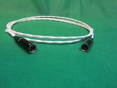 1 Ft Silver Plated TA3M Mini Tiny XLR Male to Male Audio Balanced Cable.