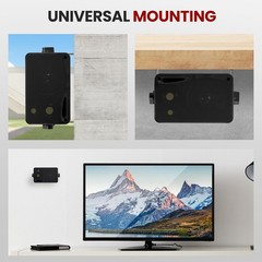 Multi-Room 3-Way Wall Mount Speakers – 200W, ABS & Metal Design for Durability
