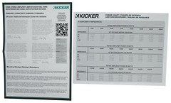 KICKER 48KXMA8004 800 Watt 4-Channel Marine Boat Amplifier+Amp Kit KXMA800.4