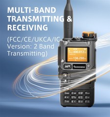 UV-K5(8) Portable Walkie Talkie Am Fm UHF VHF Two Way Radio Long Range Receiver