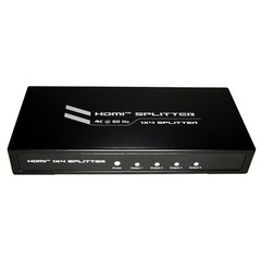 1×4 4-Port HDMI 2.0 Video Splitter Amplifier 4K UHD 4K@60Hz HDR 18Gbps HDCP 2.2