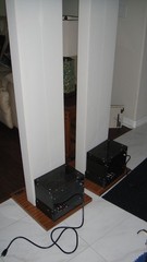 Acoustat 1 + 1 Electrostatic speakers, beautiful custom pair, Excellent!