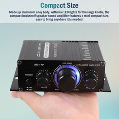 400W 12V 2 Channel Powerful Stereo Audio Power Amplifier HiFi Bass Amp Car Home