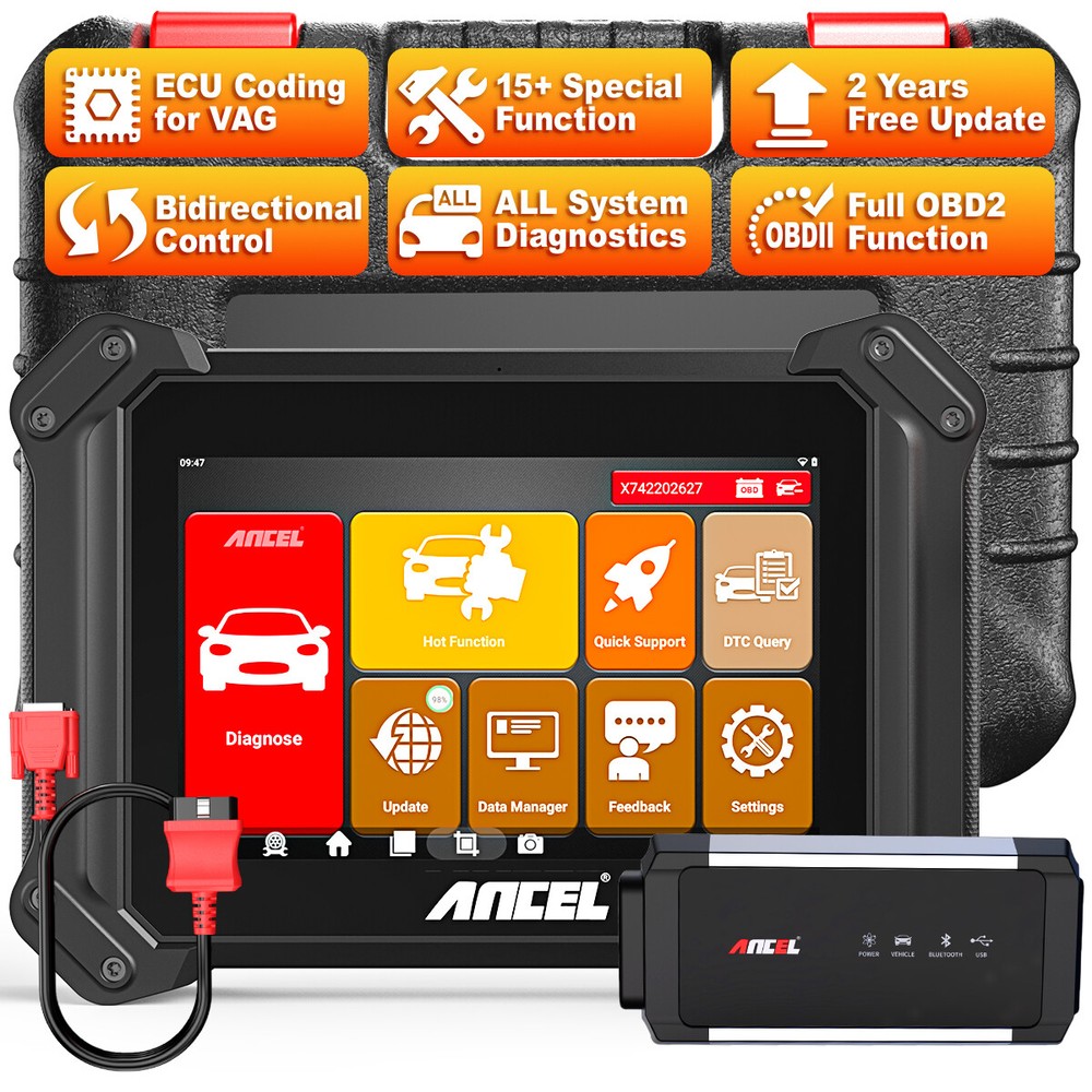 Ancel V6 PRO Bidirectional All System OBD2 Scanner Car Diagnostic Code Reader