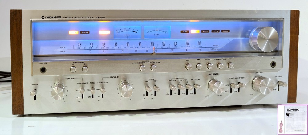 🔥【PRO SERVICED】MONSTER Pioneer SX-850 130W Receiver~XSTR/CAP/LED MODS💥GUARANTY