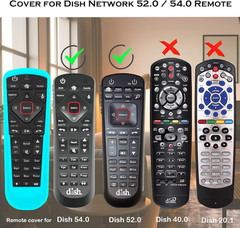 2 Pack Cover for Dish Network Remote, Case for Dish TV Remote Control 52.0/54.0