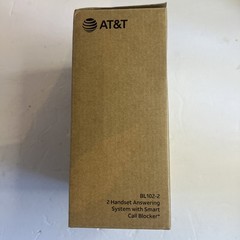 NEW Open Box AT&T 2 Handset Answering System With Smart Call Blocker BL102-2