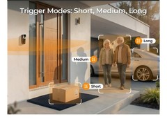 Wireless Solar Video Doorbell Camera Chime Pro, 2K Wide-Angle,WiFi,NO FEES,Alexa