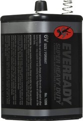 EVEREADY 6V Battery, Super Heavy Duty 6 Volt Battery, 1 Count