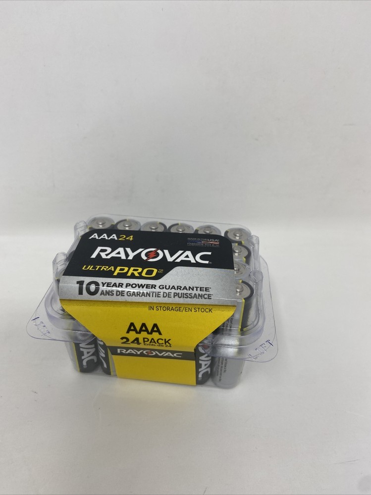 Rayovac Alkaline Reclosable AAA Batteries 24 Pack Exp 2031 New