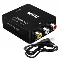 RCA AV to HDMI Converter Adapter AV 1080P For TV Audio Video Composite AV2HDMI