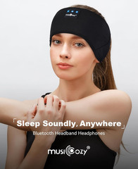 Sleep Headphones Bluetooth 5.4 Headband, Sports Wireless Earphones Sweat Resista
