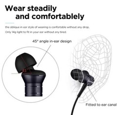 1MORE Piston Fit in-Ear Earphones Fashion Durable Headphones Gray Sealed