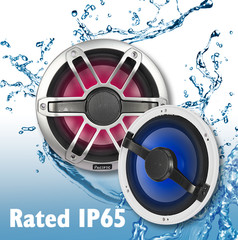 1 Pair 6-1/2″ 2-Way Marine Boat Speakers 12V RGB LED Lighting 150W Audio Systems